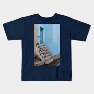 Door and Steps in Novi Vinodolski, Croatia Kids T-Shirt